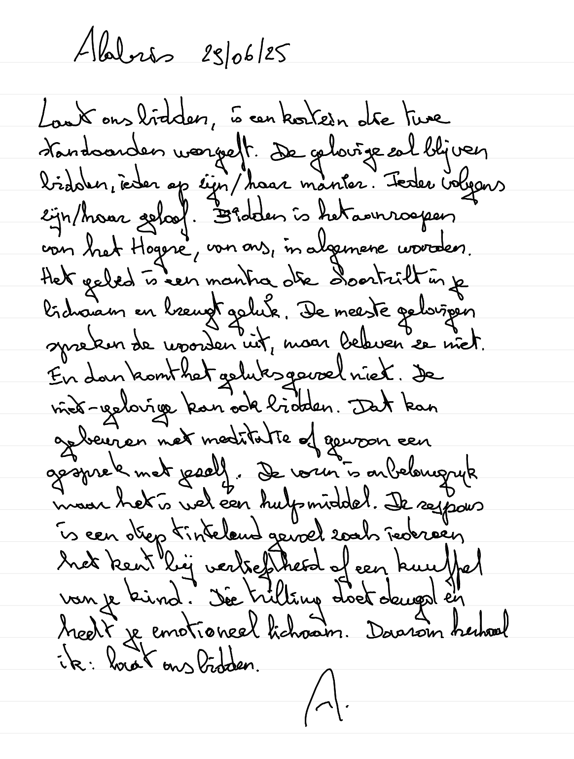 Laat ons bidden